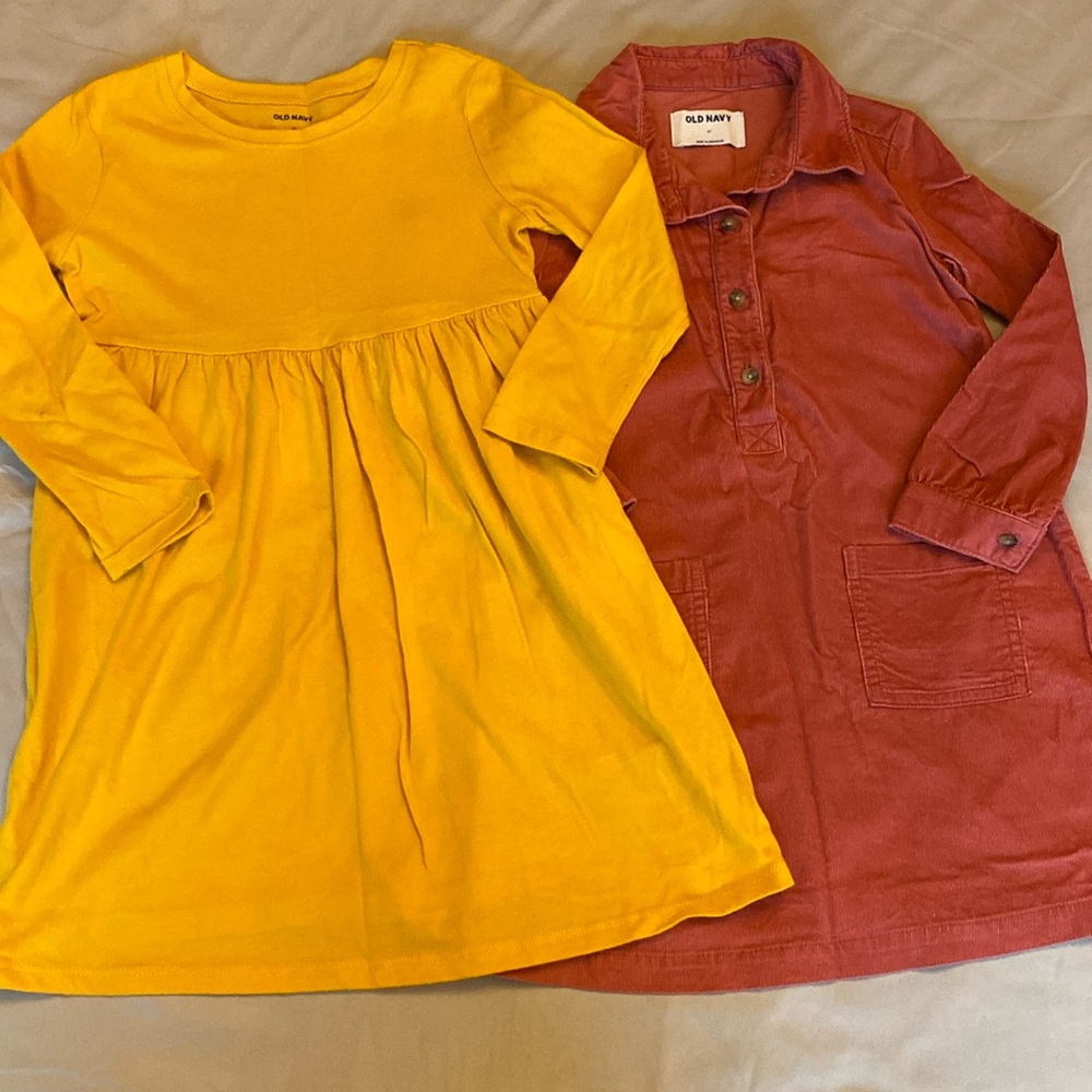 Old Navy size 4 fall dress bundle. Two dresses.